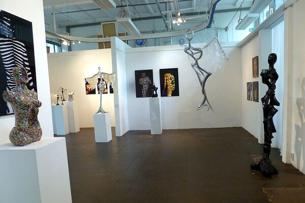 Galerie Fischer im Depot Dortmund “Freie Körper”, mit Hendrik Müller - Almut Rybarsch-Tarry // Skulptur Objekt Wandgestaltung Installation