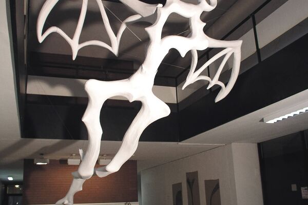 Leerstand Hotelfachschule im Rombergpark Dortmund, "Aisthesis3" - Almut Rybarsch-Tarry // Skulptur Objekt Wandgestaltung Installation